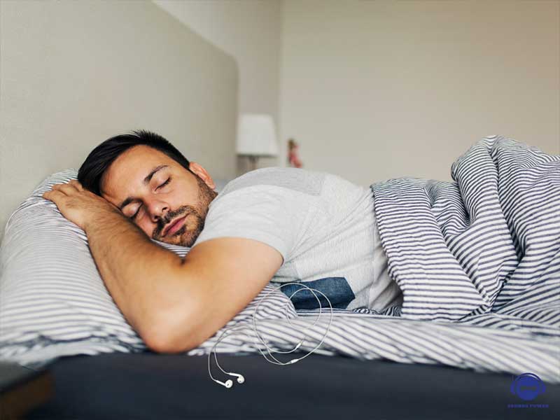 Remove the earbuds before sleeping